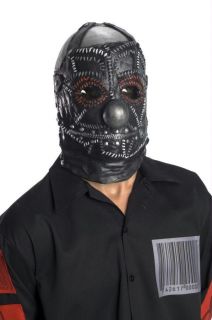 Morris Costumes Slipknot Clown Mask Stitch Detailing & A Zipper Mouth