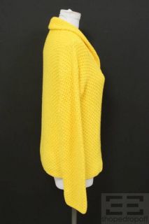 Massimo Alba Yellow Cotton Cardigan Sweater Size M