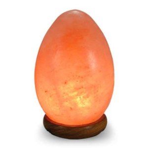 Crafted Egg Shape Himalayan Crystal Salt Rock Ionic Lamp Fertility Egg