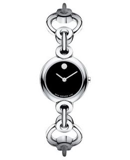 Movado Watch, Womens Swiss Circlo Stainless Steel Bracelet 24mm
