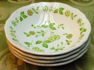 Petit Flora by  China Lot 4 Coupe Soup Cereal Bowl