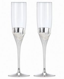 Lenox Toasting Flutes, Set of 2 Jubilee Pearl   Collections   for the