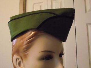 Steampunk Military Garisson Flight Cap Army Green Steam Punk Hat with