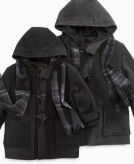 Rothschild Kids Jacket, Little Boys Duffle Toggle Coat with Plaid