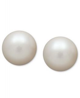 Belle de Mer Pearl Earrings, 14k White Gold Cultured Freshwater Pearl