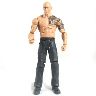 26m WWE Wrestling Mattel Elite Wrestlemania 27 The Rock Figure
