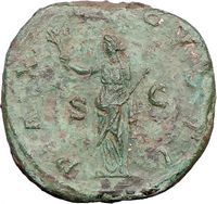 Maximinus I 235AD Sestertius Authentic Ancient Roman Coin Pax Peace