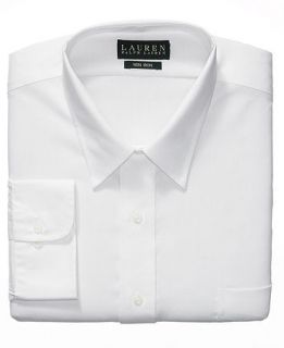 Lauren by Ralph Lauren Mens Dress Shirt, White Solid   Mens Dress