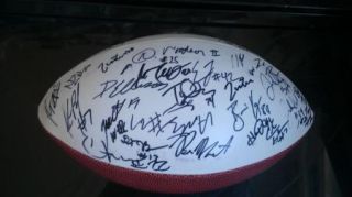 2011 Alabama Crimson Roll Tide Team Signed BCS Championship Football