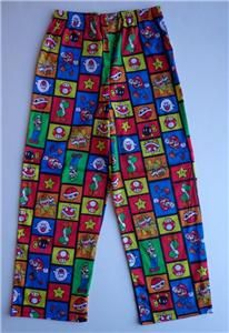 Super Mario Size 10 12 Pajama Lounge Pants Boys