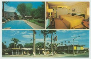 A091010 Hoover Paradise Motel McAllen TX Postcard Interior