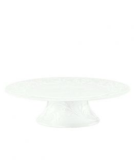 Lenox Dinnerware, Opal Innocence Carved Large Cake Stand   Fine China