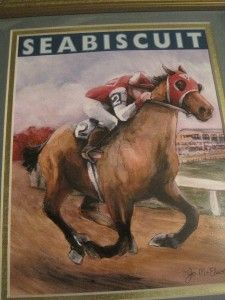 Seabiscuit 1938 Horse of The Year Equine Artist Print Picture Limited