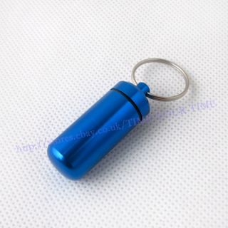 Mini Pill Box Case Bottle Holder Container Keychain creative gift