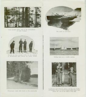 Lake Sunapee New Hampshire Resort Lodge Brochure C1940
