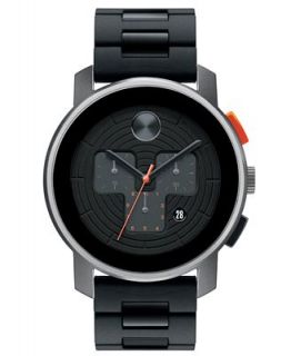 Movado Watch, Swiss Chronograph Bold Black TR90 Stainless Steel and