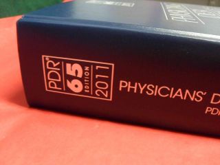 Physicians Desk Reference PDR 65 Edition 2011 Book