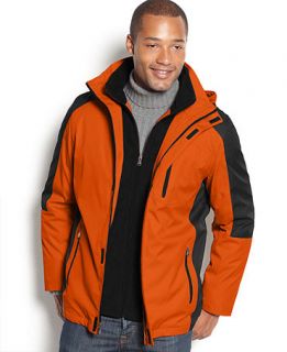 Calvin Klein Jacket, Active Jacket with Fleece Bib   Mens Coats