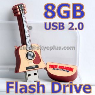 8GB Guitar Memory Stick USB Flash Drive 8g