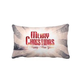 Merry Christmas and Happy New Year pillow cushions