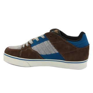 Element GLT 2 Mens Laced Suede Skate Trainers Brown Grey