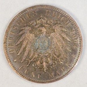 1904A Germany 5M Mecklenburg Schwerin