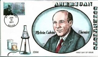 PAINTED 4541 American Scientists Melvin Calvin Chemist Nobel Prize