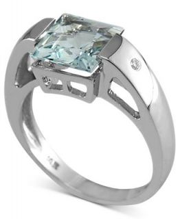 EFFY Collection 14k White Gold Ring, Aquamarine (1 3/4 ct. t.w.) and
