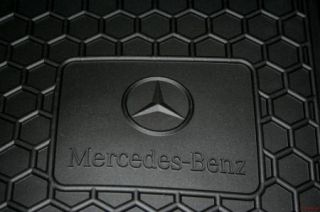 2001 Mercedes C240 C320 Rubber Floor Mats Black