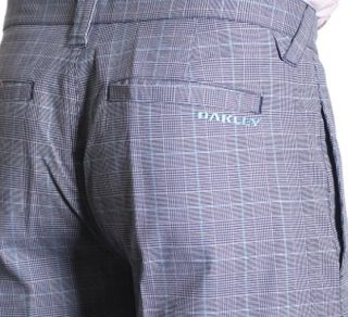 Oakley Swagger Pants White Size 32 Mens Blue Plaid Casual Golf Dress