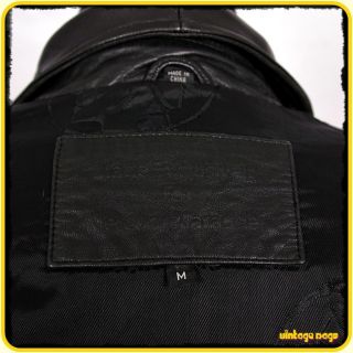 Mercury Marauder Lambskin Leather Jacket Mens Size M Medium Black