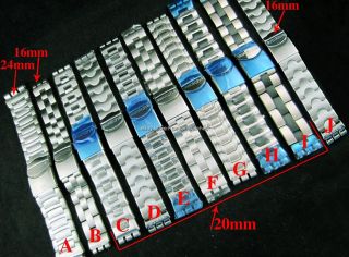 Stainless Steel Metal Band Strap Bracelet for All Swatch Watch 16mm