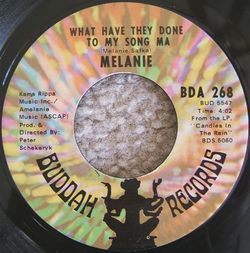 Vintage The Nickel Song by Melanie 45 RPM Buddah Record