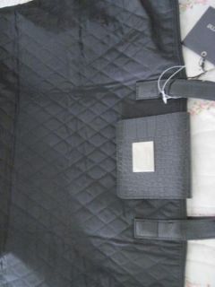Luggage QUILTED BLACK Foldable TOTE/Travel/Overnight Bag Handbag