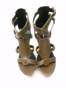 Michael Antonio Womens Hariss Wedge Sandal Brown Size 8