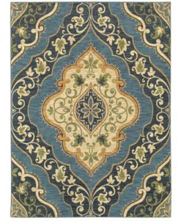 Shaw Living Area Rug, American Abstracts Collection 20400 Andora Blue