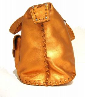 Michael Kors Palm Beach Collection Large Satchel Leather Handbag