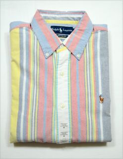 Ralph Lauren Polo Mens Custom Fit Button Down Shirt Oxford