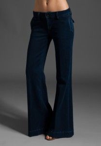 Leg Trouser Flap Pocket Stretch Burgess Dark Wash Jeans 27 New