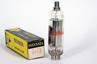 NOS (New Old Stock) SYLVANIA 6AF3 vintage electron tube made in USA.