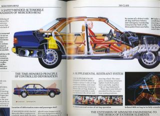1988 Mercedes Benz 300 Class Sales Book Technical Specifications