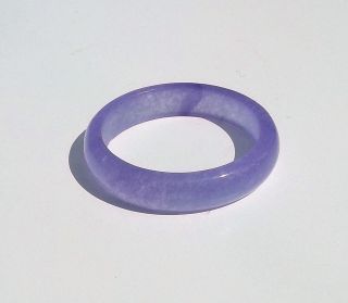 Lilac Coloured Genuine Jade Jadeite Gemstone Ring