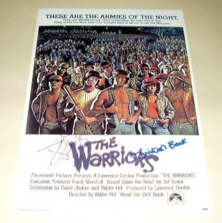 The Warriors Cast X2 PP Signed Poster 12x8 Michael Beck