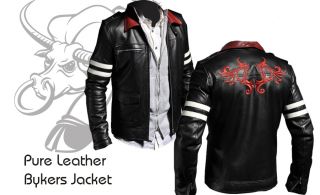 Alex Mercer Prototype Jacket Motorcycle Leather Jacket motorbike