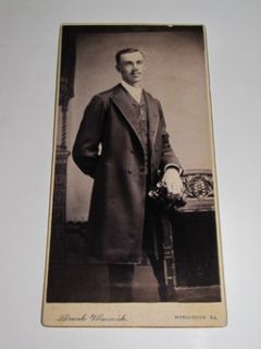 Antique CC Photo of Man with Binoculars Meshoppen PA