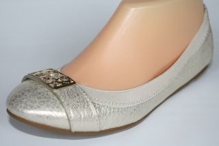 Womens Shoes Coach Dora A2257 Ballet Slippers Flats Cuba Metallic