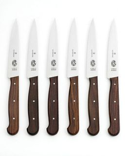 Victorinox Swiss Army Steak Knife Set, 6 Piece Rosewood   Cutlery
