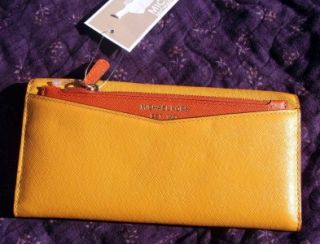 NWT MICHAEL KORS SAFFIANO COLOR BLOCK SUN LEATHER WALLET CARRYALL $138