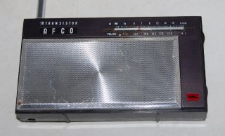 Afco 10 Transistor Radio w Police Band Super Heterodyne