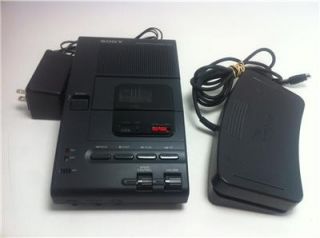 Sony M 2000A Analog Microcassette Recorder Transcriber with Foot